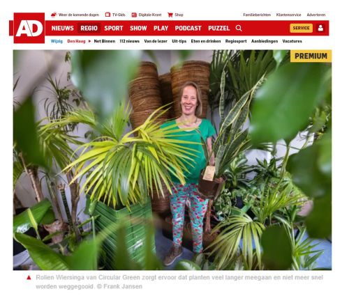 Je kunt bij Rolien planten leasen: doodzonde om ze weg te gooien